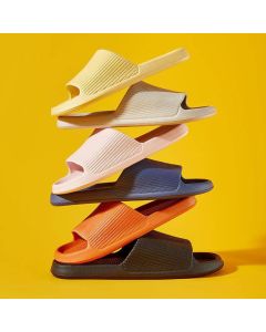 Bathroom Slippers Anti Slip Soft Thick Sole Integrated Light Weight Home Slippers Pink 40 41 (25cm/9.8in)