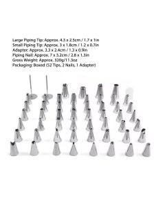 Piping Tips Stainless Steel Toxic Free Rust Proof Cake Decorating Nozzles for Home Baking