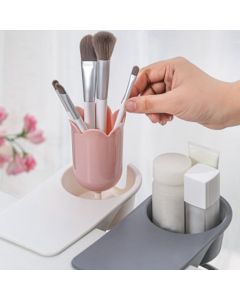 Desk Cup Holder Clip Space Saving Large Multifunctional Table Clamp Mug Stand for Beverage Bottle Gray