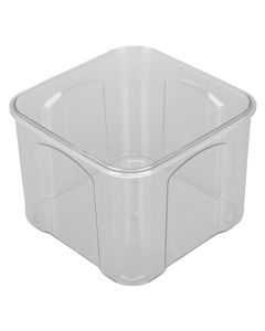 Airtight Food Storage Container Clear Food Storage Jar with Bamboo Lid for Noodles Flour Cereal Rice Tea Coffee Beans 650ml 10.7x8.2cm / 4.2x3.2in