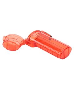 2Pcs Lighter Case Waterproof Lighter Storage Container Plastic for Outdoor Camping Hiking Transparent Red