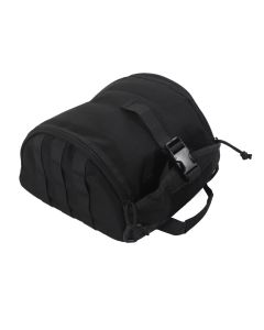 Camping Helmet Bag Canvas Scratch Prevention Adjustable Helmet Storage Bag For Hard Hats Helmet Black