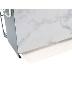 Multifunctional Knife Blocks with White Plate Cutting Board Pot Lid Holder for Countertop Organization Kitchen Storage Wall Mount Green Frame