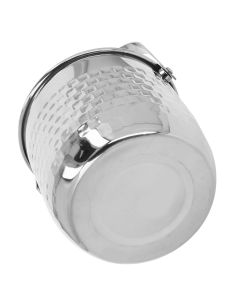 Wine Bucket Double Layer Stainless Steel Insulated Ice Wine Bucket for KTV Bar Dinner Party Silver
