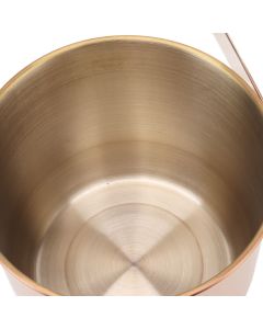 KTV Bar Commercial Thickened Ice Bucket Stainless Steel Double Insulation Ice Bucket Wine Champagne Beer Ice Bucket Rose Gold