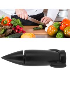 Knife Sharpener Creative Ceramic Handheld Manual Knife Sharpener for Kitchen Knives Scissor Black