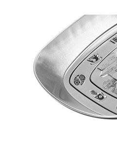 Camping Tinplate Outdoor Dinner Plate Multifunctional Kitchenware European Cutlery Portable Picnic Bowl Coffee Pattern