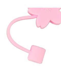 6Pcs Straw Cover Cap Cute Cartoon Reusable Silicone Toppers Drinking Tips Lids Plugs Type B