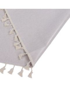 Cotton Linen Tablecloths Waterproof Oilproof Washable Wrinkle Free Tassels Rectangle Dining Table Cloth for Dining Room