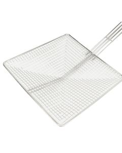 Stainless Steel Square Strainer Skimmer Ladle for Cooking Frying Kitchen Gadgets Mesh Strainer Pasta Strainer Spoon Coarse Mesh