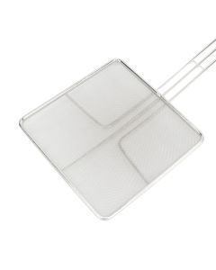 Stainless Steel Square Strainer Skimmer Ladle for Cooking Frying Kitchen Gadgets Mesh Strainer Pasta Strainer Spoon Fine Mesh