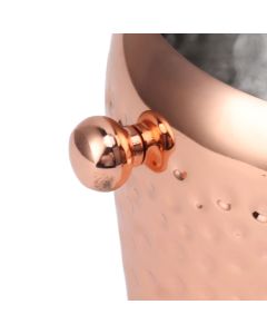 Ice Bucket Stainless Steel Mini Insulated Frozen Container for Bar Wine Champagne 1L Rose Gold