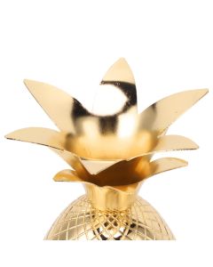 Cocktail Shaker Pineapple Shape Stainless Steel Polished Smooth Surface 500ml for Home Bar Gold