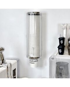 Plastic Disposable Paper Cups Dispenser Wall Mount Pull Type Water Cooler Cup Dispenser Automatic Remover Cup Holder for Home Hospital Gym Office