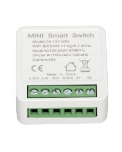 WiFi Switch Portable 16A Smart Power Switch APP Voice Control Miniature Remote Dual Control Switch for Tuya APP AC100‑240V
