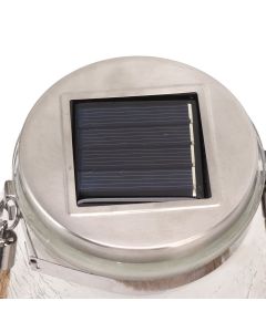 2Pcs Solar Glass Ball Waterproof Automatic LED Rotating Cracked Lantern Light for Lawn Terrace Outdoor