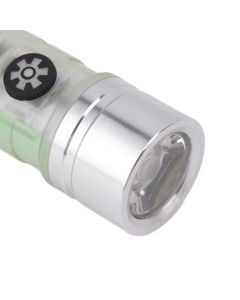 White Small Keychain Flashlight USB Type C Rechargeable IP65 Waterproof LED Mini Keyring Flashlight