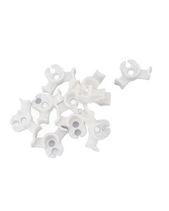 20Pcs Plant Bender Plastic Low Stress 90 Degree Angle Adjustable Plant Training Clips for Green House Garden White