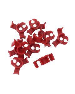 20Pcs Plant Bender Plastic Low Stress 90 Degree Angle Adjustable Plant Training Clips for Green House Garden Red