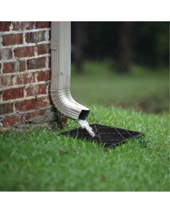 Black Gutter Downspout Extensions Catch Basin Low Profile Downspout Extender Catch Basin Downspout Extension