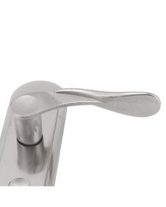 Door Interior Lever Passage Handle with Lock Easy Install Stainless Steel Door Handle for Bedroom Bathroom Closet Home