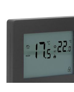Smart Thermostat 4500W Button Control Water Heating Thermostat for Home Office Market Hotel AC90V to 240V Black
