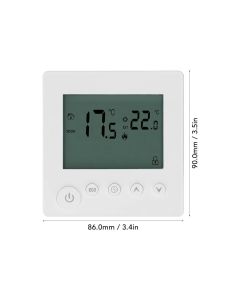 Smart Thermostat 4500W Button Control Water Heating Thermostat for Home Office Market Hotel AC90V to 240V White