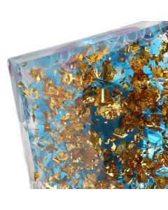 Positive Energy Crystal Pyramid Crystal Epoxy Healing Crystal Pyramids for Meditation Lucky Decoration