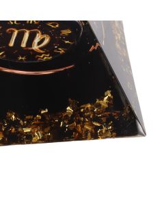 5cm Orgonite Pyramid for Positive Energy Healing Crystal Pyramid Meditation Orgonite Pyramids Chakra Zodiac Energy Generator Virgo