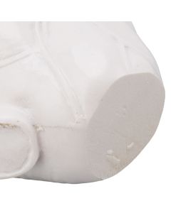 Heart Shaped Vase Decorative Modern Resin Exquisite Planter Pot for Home Office Bedroom Wedding White