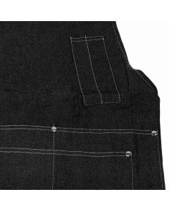 Canvas Apron Multipurpose Stylish Classic Loose Multi Pockets Wear Resistance Workshop Tool Apron for Work Home Black