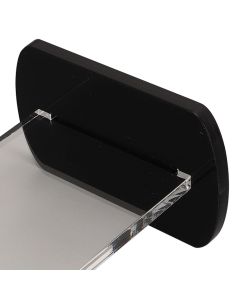 2Pcs Acrylic Boxing Glove Stand Vertical Boxing Glove Display Stand Acrylic Gloves Holder Black