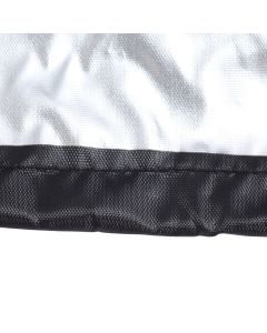 Outdoor Chair Cover Black Oxford Cloth Waterproof Wind Dust UV Proof Furniture Cover with Buckle Adjustable Drawstring