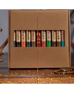 11 Sets Incense Sticks Natural Herbs Wormwood Incense Repellent Sticks for Night Sleeping Meditation