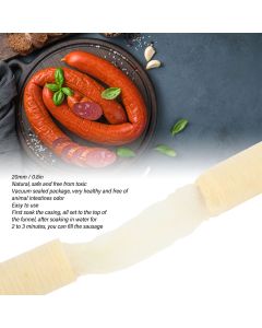 20mm Salted Collagen Casings Edible Collagen Sausage Casings Homemade Ham Sausage Casing Kitchen Accessories