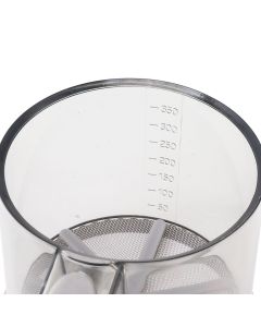 Flour Sifter Sieve PP Transparent Adjustable Fine Mesh One Hand Operation Powder Sifter Sieve for Kitchen Baking Single Layer