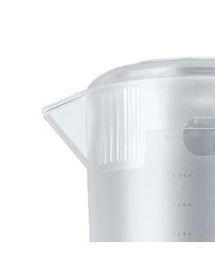 Water Pitcher PC Plastic High Temperature Resistance Frosted Kettle Mix Drinks Water Jug with Scale and Lid for Lemonade Beverage Ice Tea Transparent 5000ml
