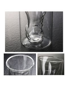 Body Shape Glass Cup Double Layer Beer Whisky Drinking Shot Glass for Party Gathering Bar Man Body Shaped