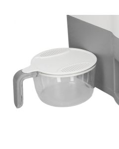 Rice Dispenser Household Food Grade Dry Sealed Grain Cereal Dispenser Bucket for Rice Millet Black Rice Barley Mung Beans Red Beans Small Light Gray