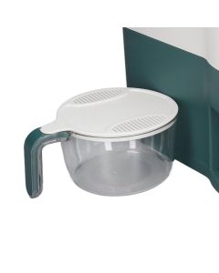 Rice Dispenser Household Food Grade Dry Sealed Grain Cereal Dispenser Bucket for Rice Millet Black Rice Barley Mung Beans Red Beans Large Jewel Green