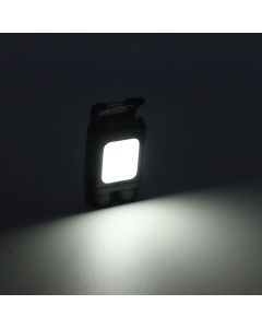LED Keychain Flashlight 800LM USB Rechargeable Portable Mini Keychain Work Light Pocket Flashlight for Camping Hiking Fishing