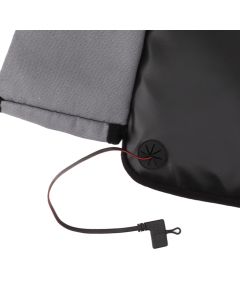 Portable Heated Seat Cushion USB Heated Seat Cushion Adjustable Temperature Heated Chair Cushion for Fishing Camping Light Gray