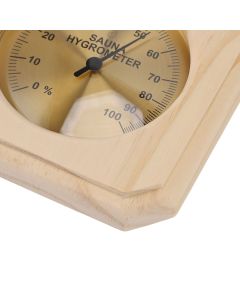 Wooden Sauna Hygrothermograph Wall Mounted Reliable High Accuracy Sauna Humidity Temperature for Indoor