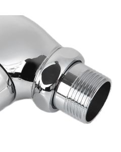 Urinal Flush Valve Brass Hand Pressing Delay Self Closing Bathroom Flushing Valve for Home Hotel Public Toilet