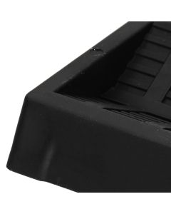 6PCS Furniture Cups Bed Stoppers Rubber Caster Cups Furniture Coasters for Bed Chair Cabinet Sofa Closet Black