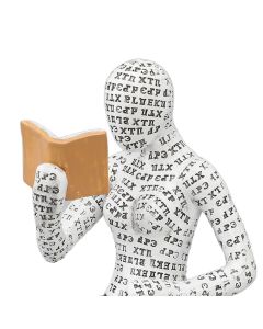 Women Thinker Statue Unique Resin Pulp Reading Women Figurine Decor for Home Office Library W310 11