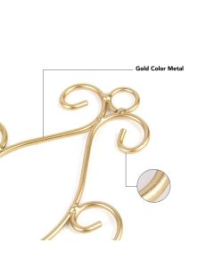 2PCS Wall Hanging Candlesticks Holder Gold Color Durable Metal Candle Holder for Wedding Decoration
