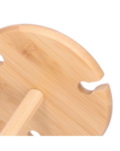 Wine Glass Cup Holder Bamboo Wood Goblet Wine Glass Hanging Drain Rack Living Room Dining Room