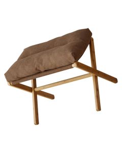 Foot Stool Foldable X Leg Modern Multifunctional Foot Rest with Soft Cushion for Living Room Bedroom Office Coffee