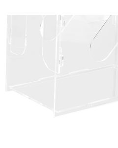 Breast Milk Freezer Storage Organizer Acrylic Transparent Removable Breast Milk Bag Storage Containers for Fridge